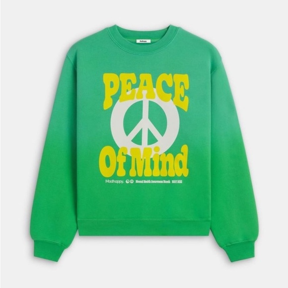 MADHAPPY Womens Peace of Mind Ombre Crewneck/Sweatshirt/Pullover |NEW/NWT! RARE! - Picture 1 of 10